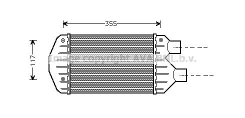 AVA QUALITY COOLING tarpinis suslėgto oro aušintuvas, kompresorius FT4267